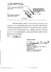 Notice in Support for Stay of Trial, United States District Court, Western District of New York in the matter of Akil Al-Jundi, et al. v. Estate of Nelson A. Rockefeller, et al.