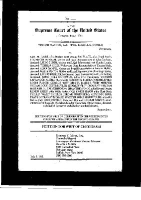 Petition for Writ of Certiorari, Supreme Court of the United States, in the matter of Mancusi et al. v. Akil Al-Jundi, et al.