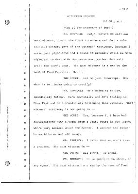 Transcript of the jury trial before the Honorable John T. Elfvin, United States District Court, Western District of New York.