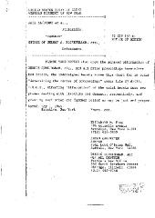 Notice of Motion, United States District Court, Western District of New York in the matter of Akil Al-Jundi, et al. v. Estate of Nelson A. Rockefeller, et al.