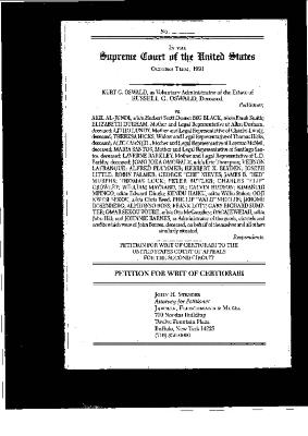 Petition for Writ of Certiorari, Supreme Court of the United States, in the matter of Oswald v. Akil Al-Jundi, et al.