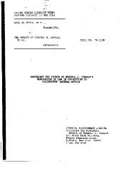 Defendant the Estate of Russell G. Oswald's Memorandum of Law in Opposition to Plaintiffs Recusal Motion in the matter of Akil Al-Jundi, et al. v. The Estate of Russell G. Oswald, et al.