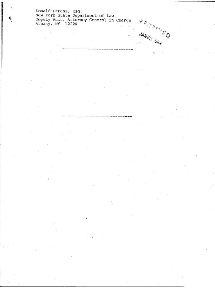 Notice of Memorandum and Order by the Honorable John T. Elfvin, United States District Court, Western District of New York in the matter of Akil Al-Jundi, et al. v. Oswald