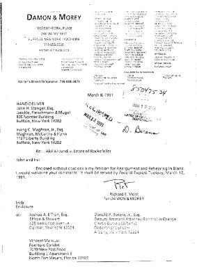 Petition for Reargument and Suggestion for Hearings in Banc for Defendant-Appellant Vincent Mancusi in the matter of Akil Al-Jundi, et al. v. Mancusi et al.