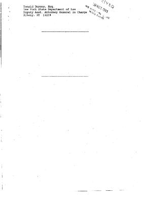 Notice of a Memorandum and Order by the Honorable John T. Elfvin, United States District Court, Western District of New York in the matter of Akil Al-Jundi, et al. v. Oswald.