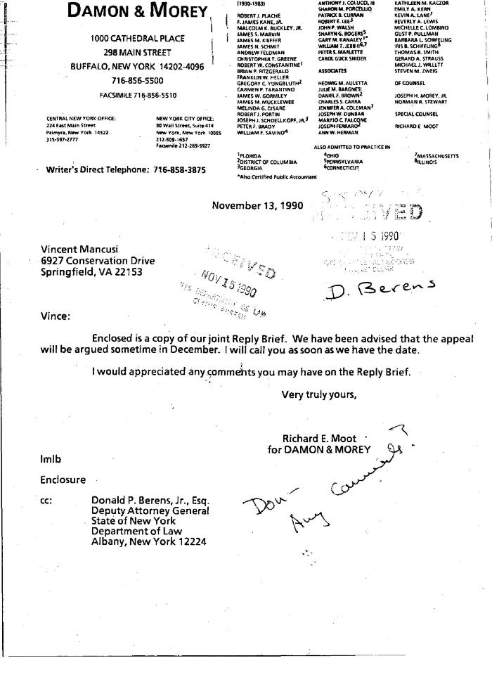 Reply Brief for Defendants-Appellants Russell G. Oswald, Vincent Mancusi and Karl Pfeil in the matter of Akil Al-Jundi, et al. v. Rockefeller et al.
