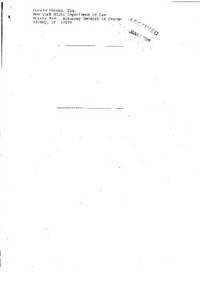 Notice of Memorandum and Order by the Honorable John T. Elfvin, United States District Court, Western District of New York in the matter of Akil Al-Jundi, et al. v. Oswald