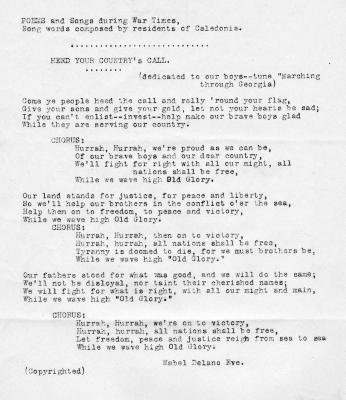 "Heed Your Country's Call"