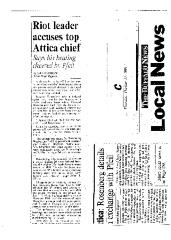 Riot Leader Accuses Top Attica Chief
