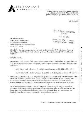 Letter from Christine Ward to Richard Rifkin Regarding Subpoenaed Documents