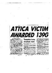 Attica Victim Awarded 139G