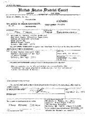 Subpoena Requesting Production of Documents Issued to the New York State Archives