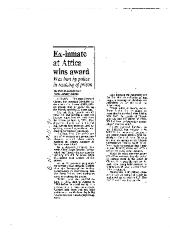 Ex-Inmate at Attica Wins Award