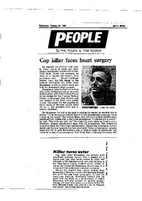 Cop Killer Faces Heart Surgery
