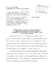 Memorandum of Law In Support of Proposed Intervenor Police Benevolent Association, In the Application for a Judicial Determination as to the publication of Volumes 2 and 3 of the Meyer Report before the Honorable Patrick H. NeMoyer, State of New York Supreme Court, County of Wyoming.