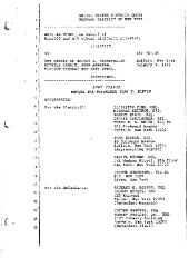 Transcript of the jury trial before the Honorable John T. Elfvin, United States District Court, Western District of New York.