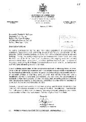 Letter from Acting Commissioner of Corrections in support for release of the Meyer Report, In the Application for a Judicial Determination as to the publication of Volumes 2 and 3 of the Meyer Report before the Honorable Patrick H. NeMoyer, State of New York Supreme Court, County of Wyoming.