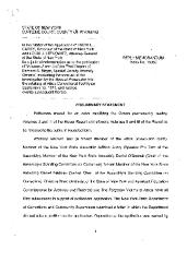 Reply Memorandum of Petitioner, In the Application for a Judicial Determination as to the publication of Volumes 2 and 3 of the Meyer Report before the Honorable Patrick H. NeMoyer, State of New York Supreme Court, County of Wyoming.