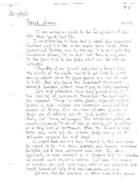 Kristopher A. White Letter of support for the release of the Meyer Report, In the Application for a Judicial Determination as to the publication of Volumes 2 and 3 of the Meyer Report before the Honorable Patrick H. NeMoyer, State of New York Supreme Court, County of Wyoming.