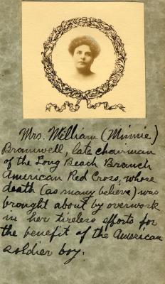 Minnie Brownell Memorial Card