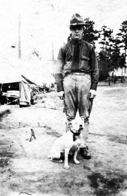 Frank Dolan with his Dog