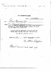 Facsimile correspondence from W. Merrill Sanderson to Donald Berens