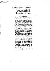 Verdicts Upheld for Attica Victims