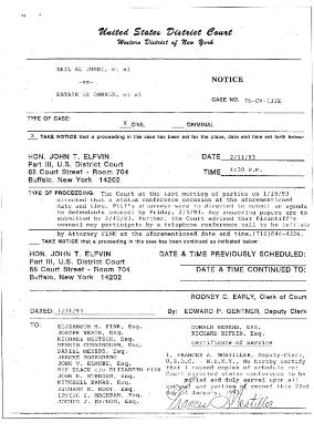 Notice of Proceeding