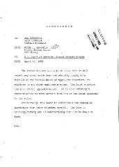 Internal memorandum to all staff attorneys from Wayne L. Benjamin, Deputy Bureau Chief of the Albany Appeals and Opinions Division of the Office of the Attorney General.