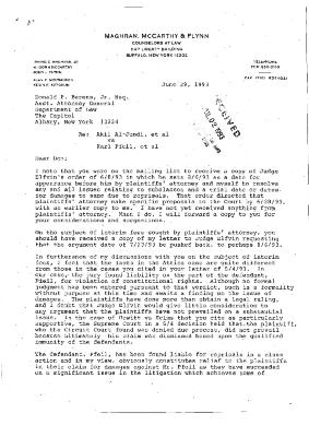 Letter from Irving Maghran to Donald Berens