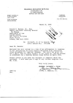 Letter from Irving Maghran, Jr. to Donald Berens