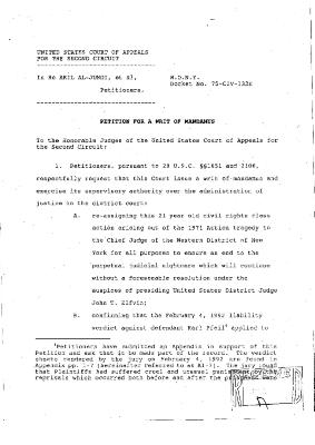 Petition for a Writ of Mandamus on