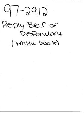 Reply Brief of Defendant-Appellant Karl Pfeil
