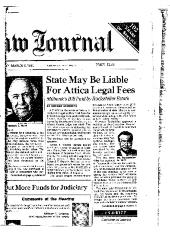 State May Be Liable For Attica Legal Fees
