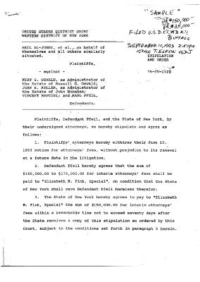 Stipulation and Order