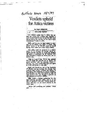 Verdicts Upheld for Attica Victims