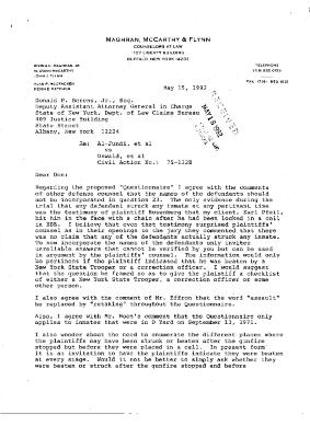Letter from Irving Maghran to Donald Berens