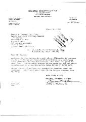 Letter from Irving Maghran, Jr. to Donald Berens
