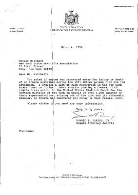 Letter from Donald Berens to Thomas Mitchell