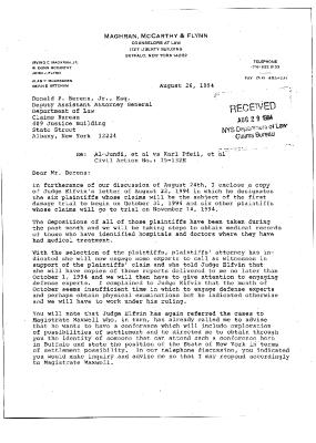 Letter from Irving Maghran to Donald Berens