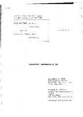 Plaintiffs' Memorandum of Law