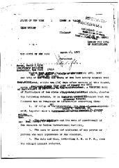 Demand for Bill of Particulars, State of New York Court of Claims in the matter of Wright vs State of New York, Claim 55052.