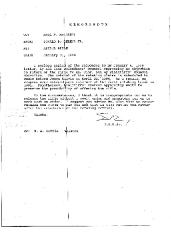 Memorandum from Donald Berens to Paul McCarthy Re: Attica Rifle