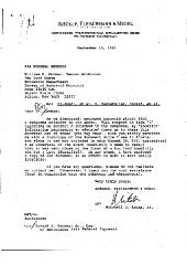 Letter from Mitchell Banas to William Gorman