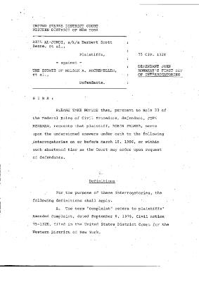 Defendant John Monahan’s first set of interrogatories