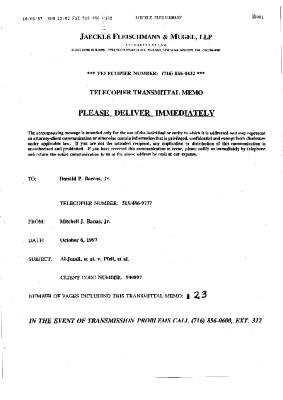 Memorandum and Order by the Honorable John T. Elfvin, United States District Court, Western District of New York, in the matter of Akil Al-Jundi, et al. v. Oswald, et al.