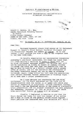 Letter from Mitchell Banas to Donald Berens