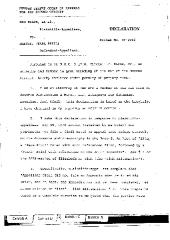 Declaration of Banas, United States Court of Appeals for the Second Circuit, in the matter of Big Black, et al. vs. Mancusi (Karl Pfeil).