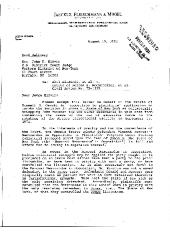 Letter from John Stenger to Judge John Elfvin