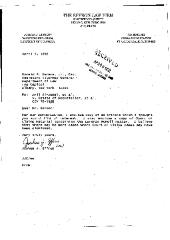 Letter from Joshua Effron to Donald Berens